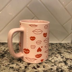 Starbucks Valentines Lips and Hearts Mug